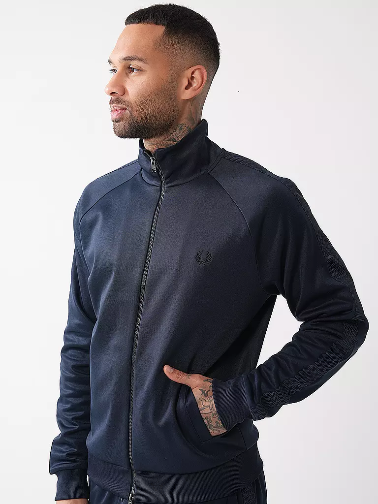 FRED PERRY | Sweatjacke  | blau