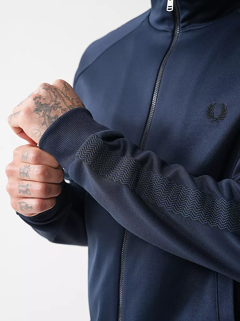 FRED PERRY | Sweatjacke  | blau