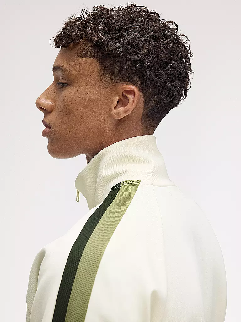 FRED PERRY | Sweatjacke  | creme