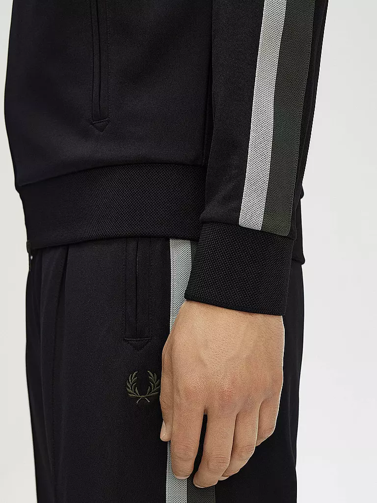 FRED PERRY | Sweatjacke | schwarz
