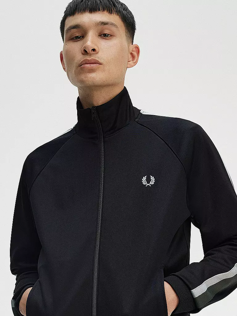 FRED PERRY | Sweatjacke | schwarz