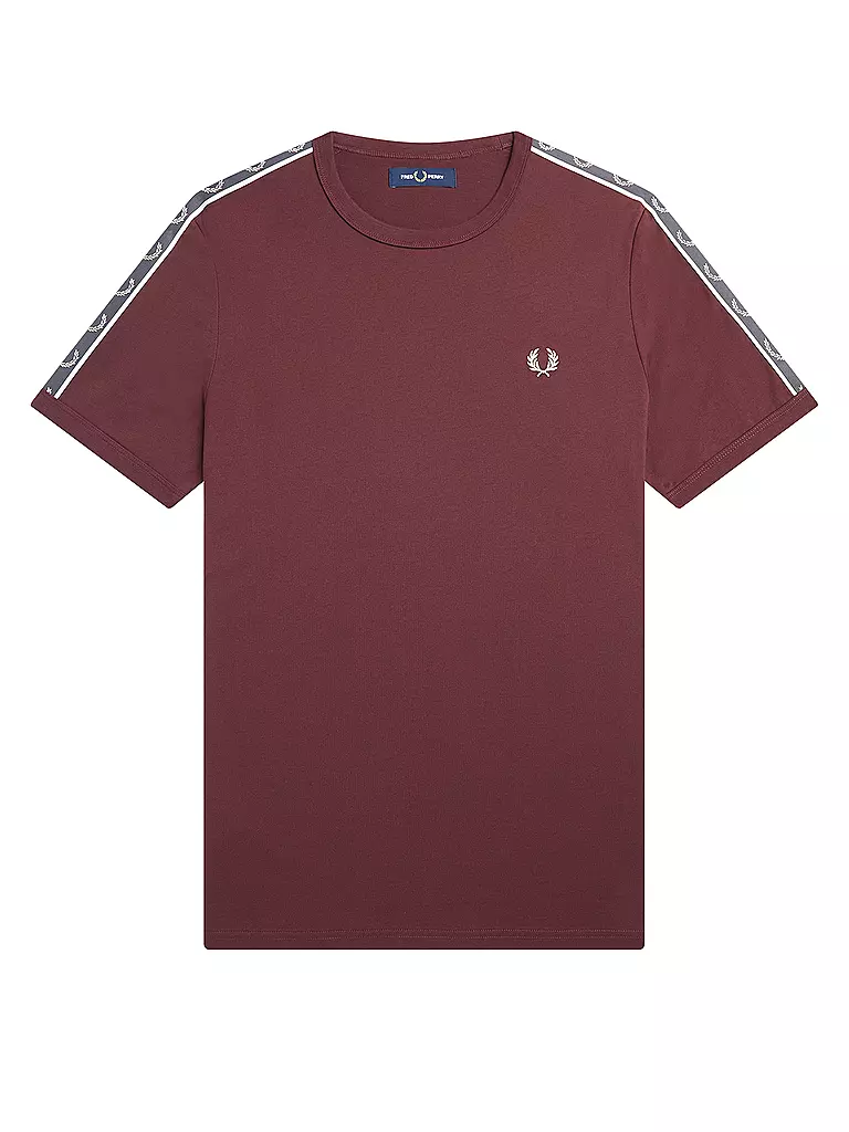 FRED PERRY | T-Shirt RINGER  | rot