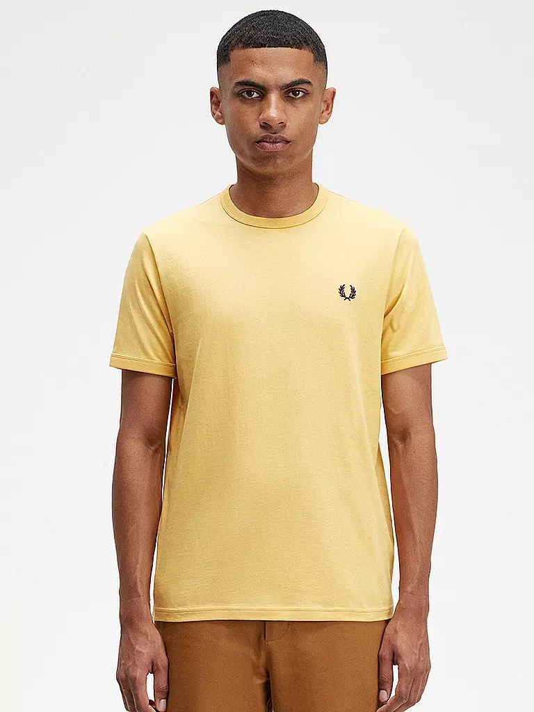 FRED PERRY | T-Shirt | gelb