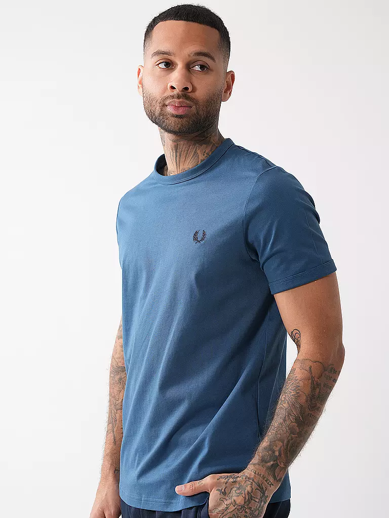 FRED PERRY | T-Shirt | blau