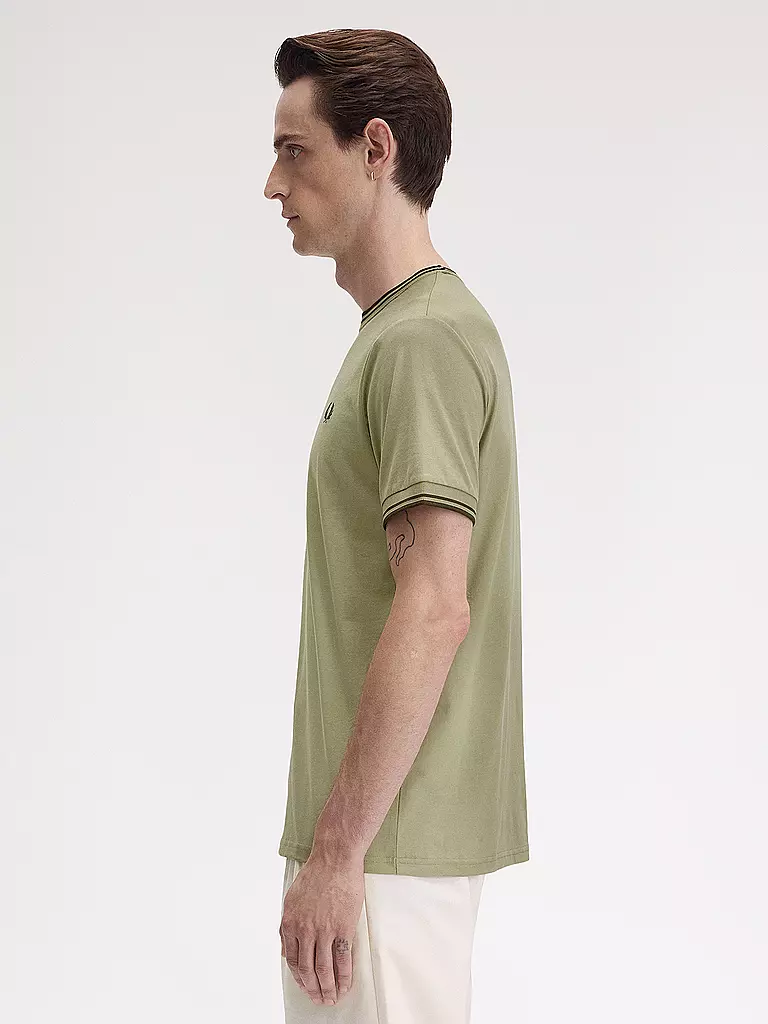 FRED PERRY | T-Shirt | dunkelgrün
