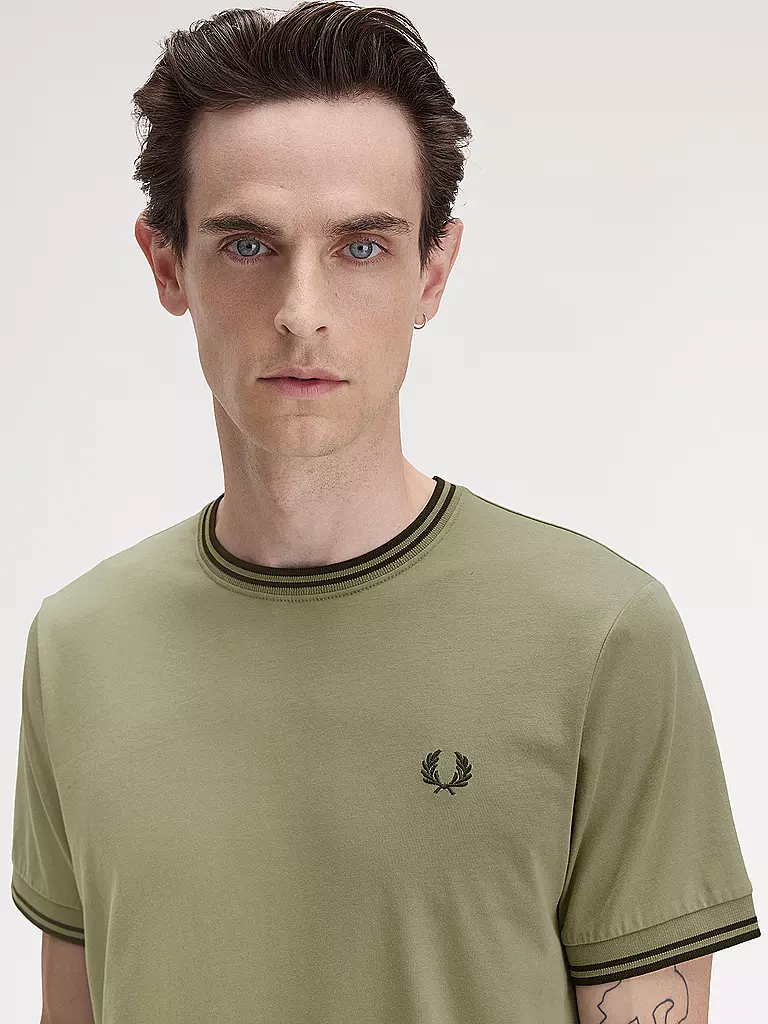 FRED PERRY | T-Shirt | dunkelgrün