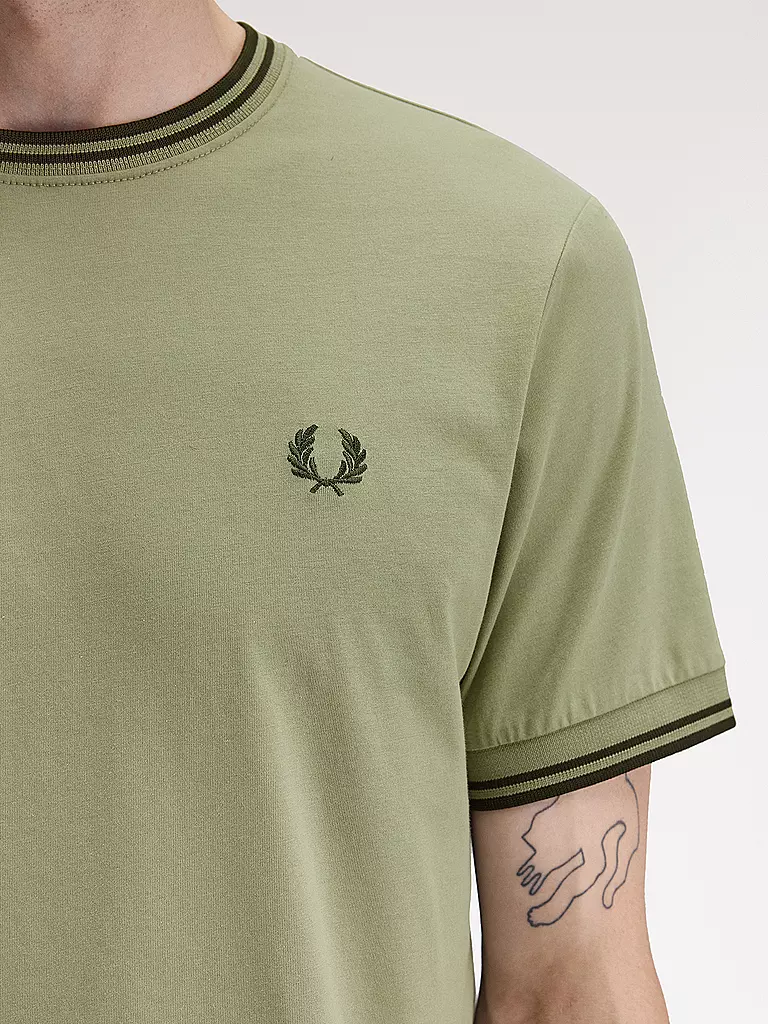 FRED PERRY | T-Shirt | dunkelgrün