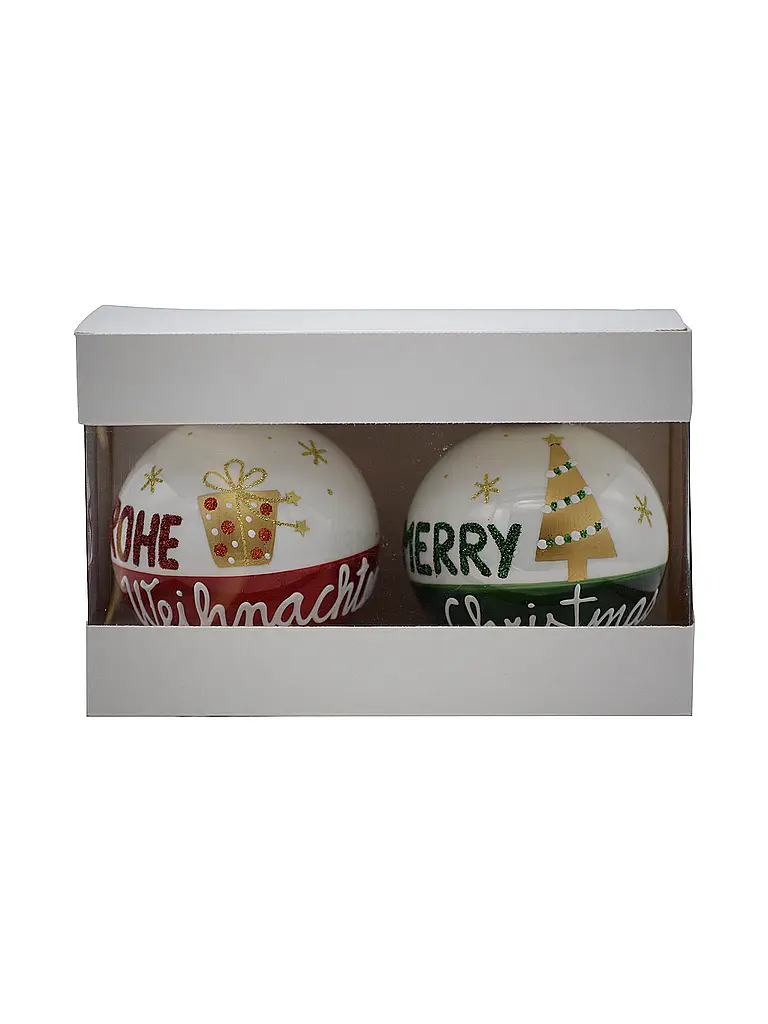 FREEDOM | Christbaumkugel | Weiss