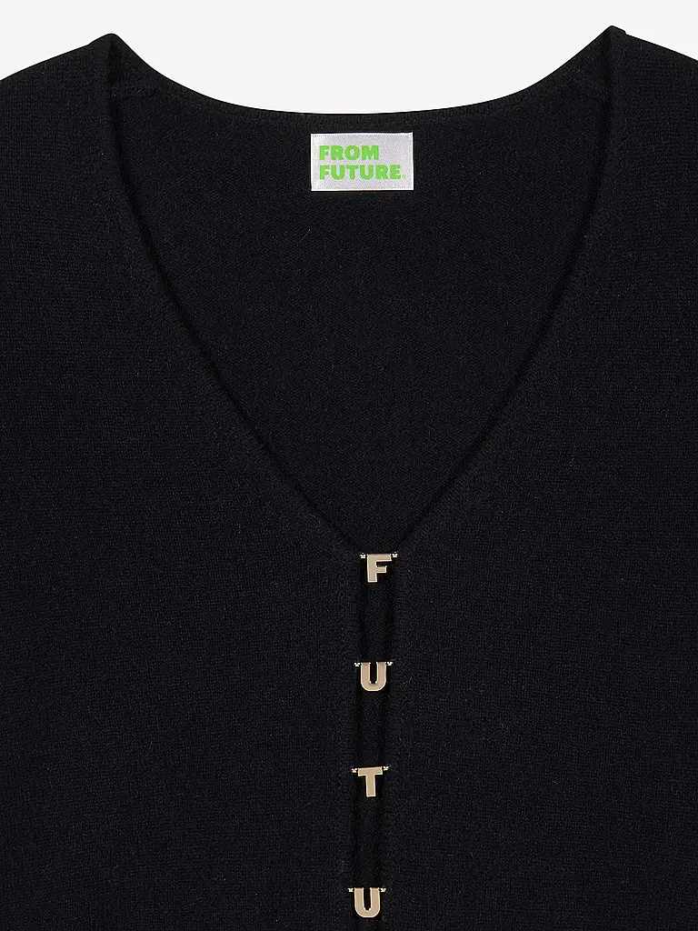 FROM FUTURE | Kaschmircardigan | Schwarz