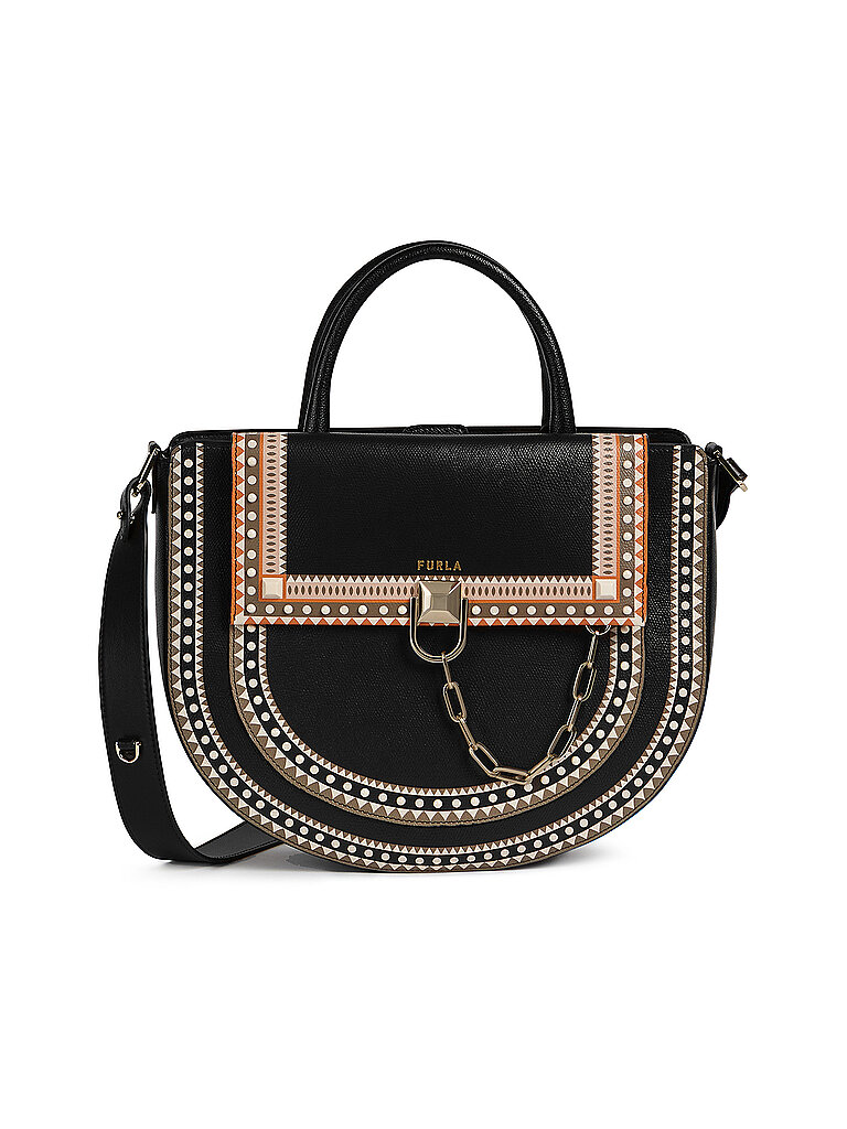 FURLA Ledertasche - Henkeltasche  Miss Mimi S  schwarz