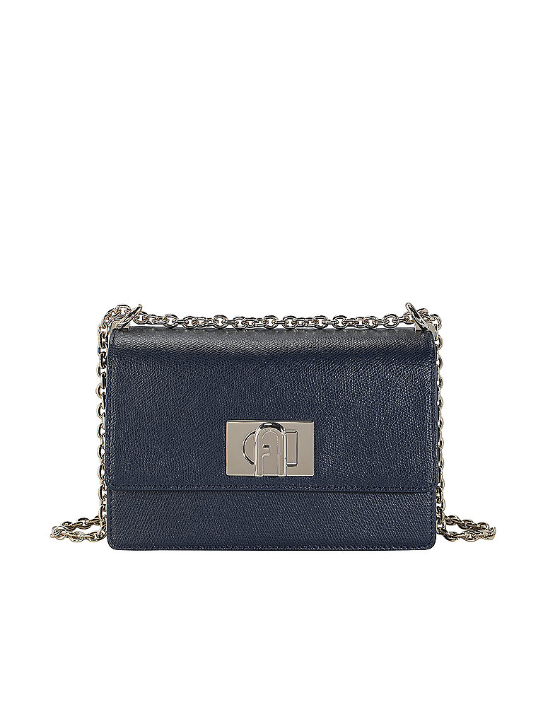 furla ledertasche - mini bag 1927 dunkelblau