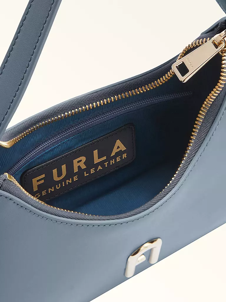 FURLA | Ledertasche - Baguette Bag DIAMANTE Mini | dunkelblau