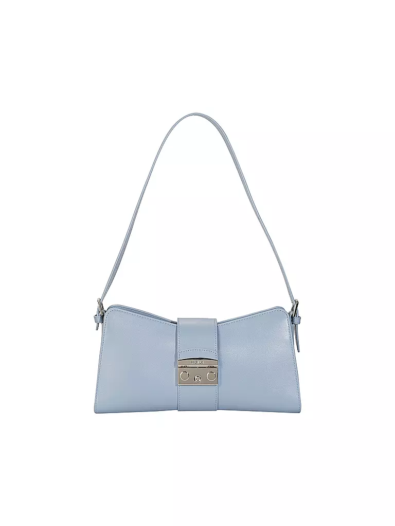 FURLA | Ledertasche - Baguette Bag METROPOLIS Medium | hellblau