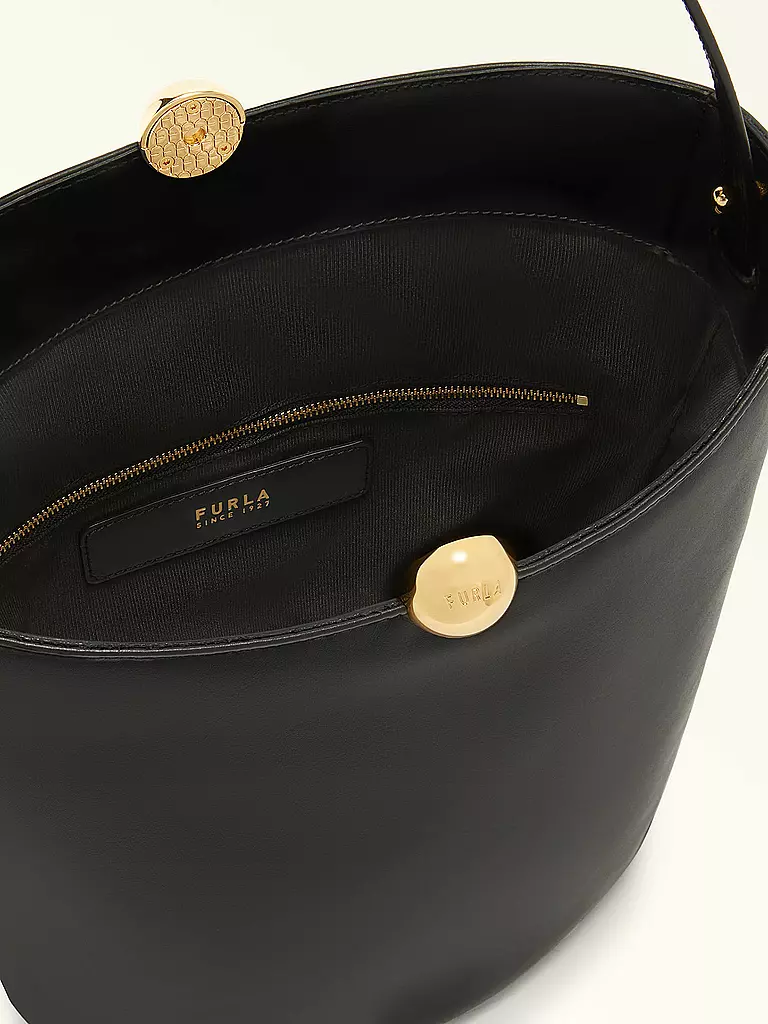 FURLA | Ledertasche - Bucket Bag SFERA | schwarz