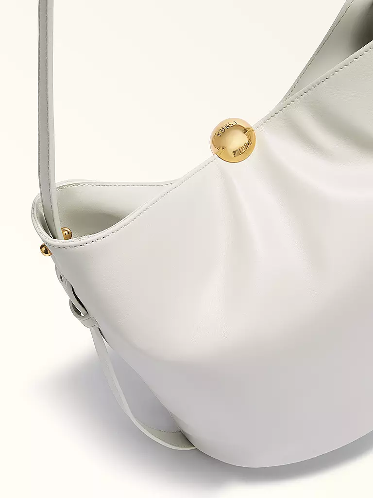 FURLA | Ledertasche - Bucket Bag SFERA | weiss