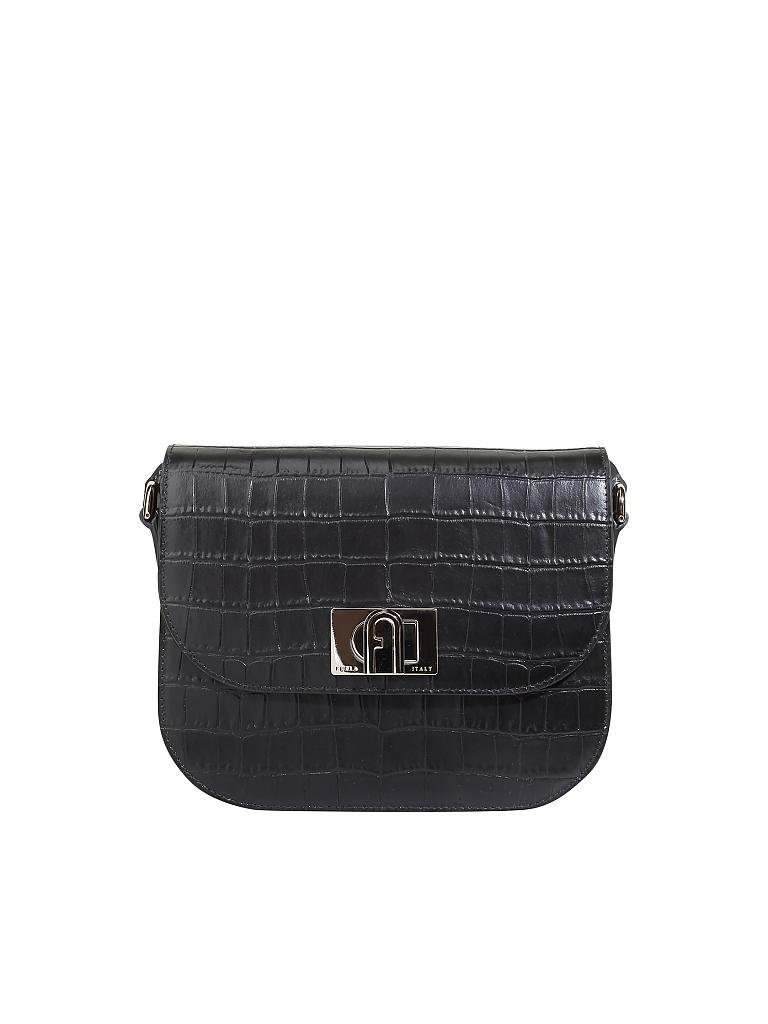 FURLA | Ledertasche - Crossbody "Bafj" | schwarz