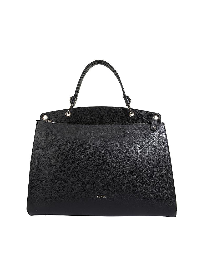 FURLA | Ledertasche - Henkeltasche "Adele" L | schwarz