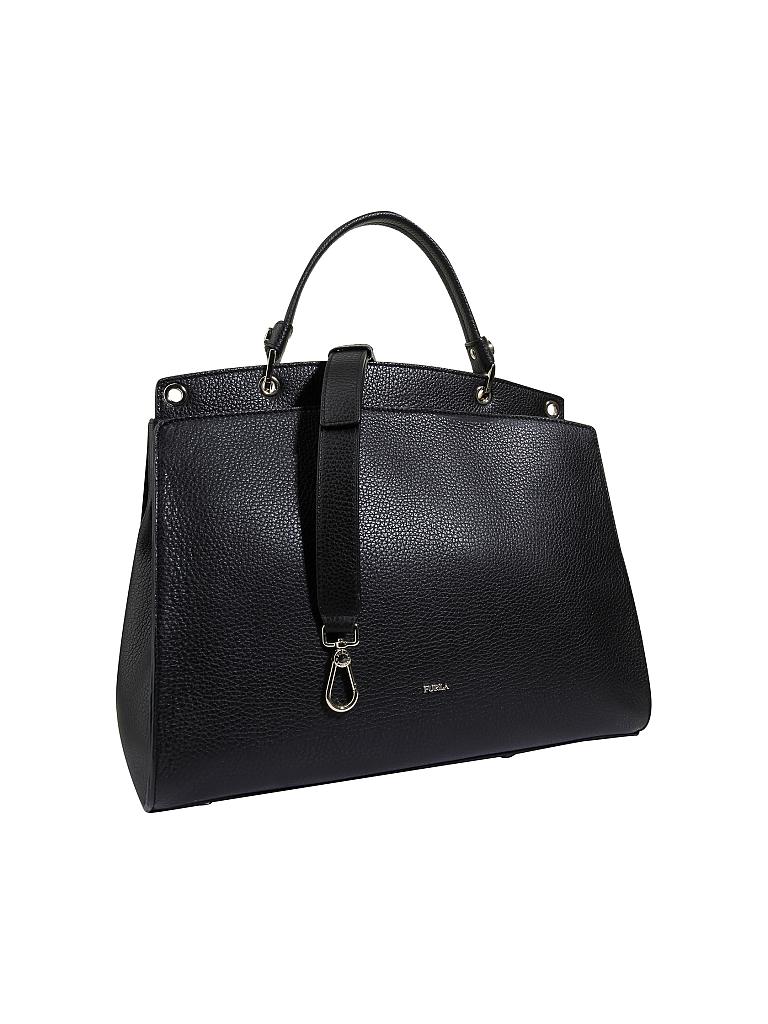 FURLA | Ledertasche - Henkeltasche "Adele" L | schwarz