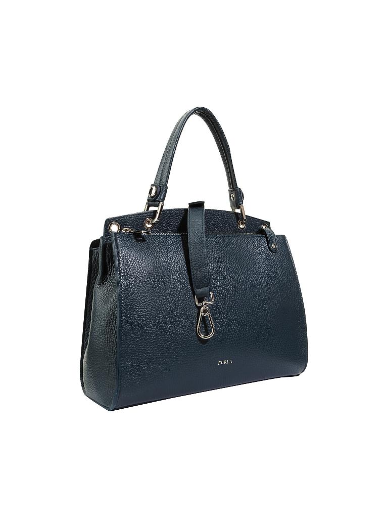 FURLA | Ledertasche - Henkeltasche "Adele" M | petrol