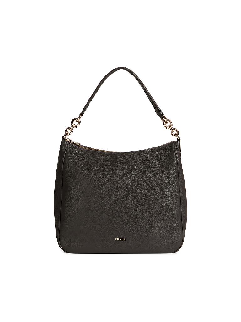 FURLA | Ledertasche - Hobo "Cometa" L | grau