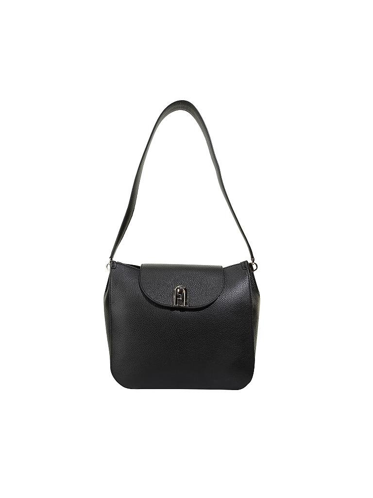 FURLA | Ledertasche - Hobo "Sleek" | schwarz