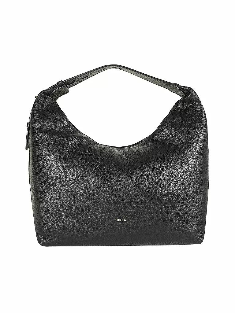 FURLA | Ledertasche - Hobo Bag NET M | schwarz