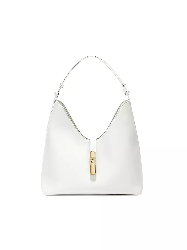 FURLA | Ledertasche - Hobo GOCCIA Medium   | weiss