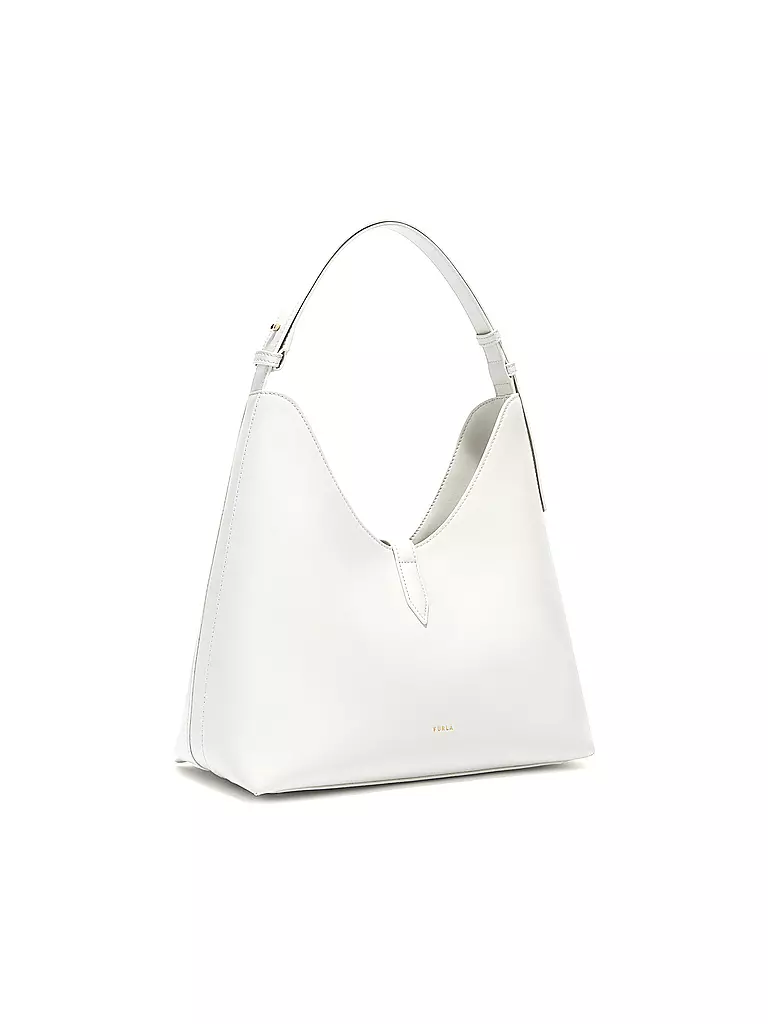 FURLA | Ledertasche - Hobo GOCCIA Medium   | weiss