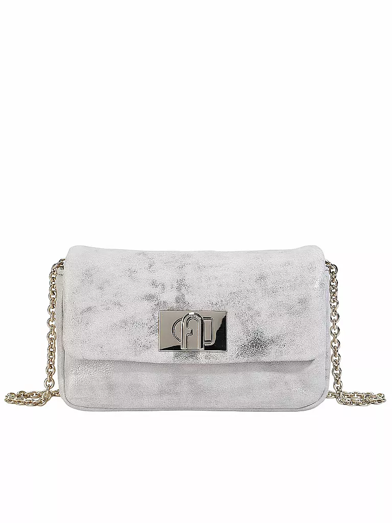 FURLA | Ledertasche - Mini Bag 1927  | silber