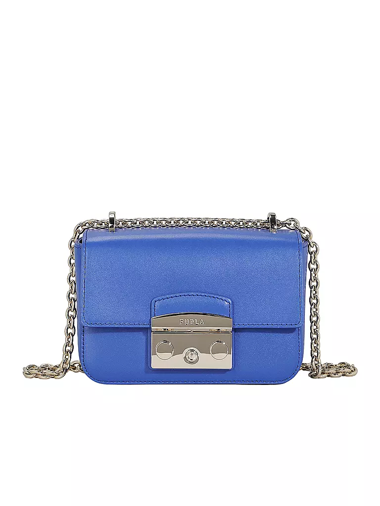 FURLA | Ledertasche - Mini Bag METROPOLIS | blau