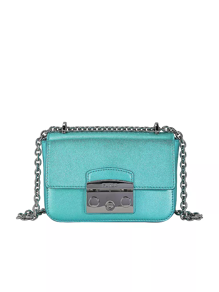 FURLA | Ledertasche - Mini Bag METROPOLIS | hellblau