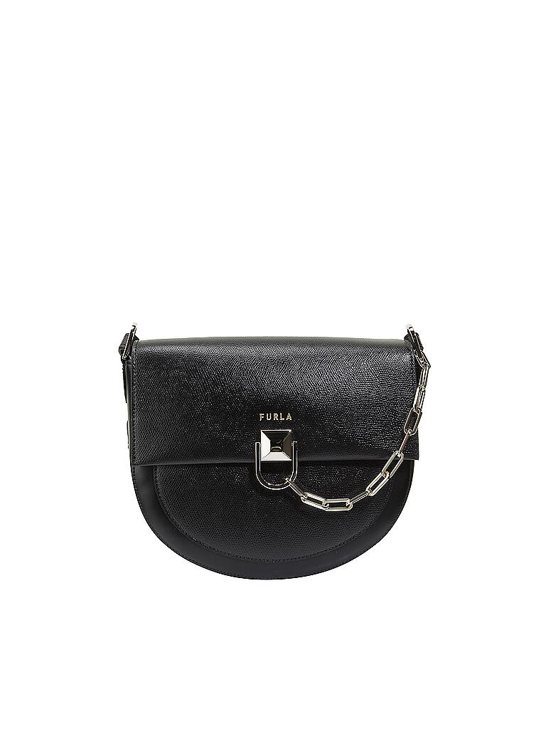 FURLA | Ledertasche - Minibag  " Miss S " | schwarz