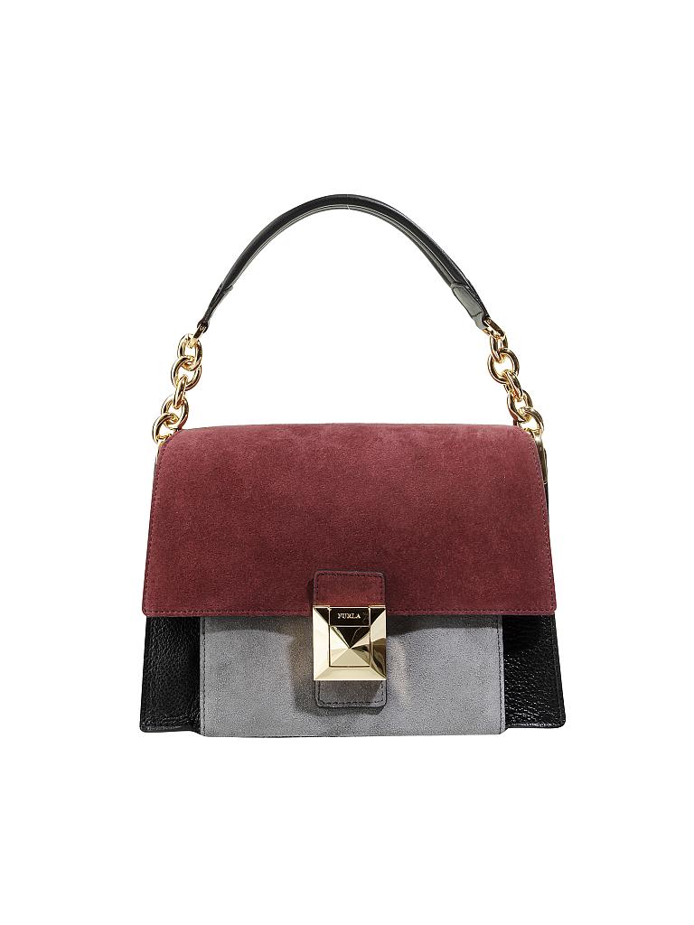 FURLA | Ledertasche - Schultertasche "Diva" S | bunt