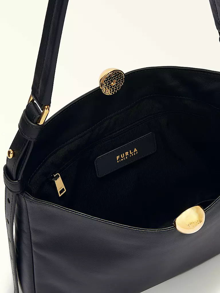 FURLA | Ledertasche - Schultertasche SFERA SOFT Medium | dunkelrot
