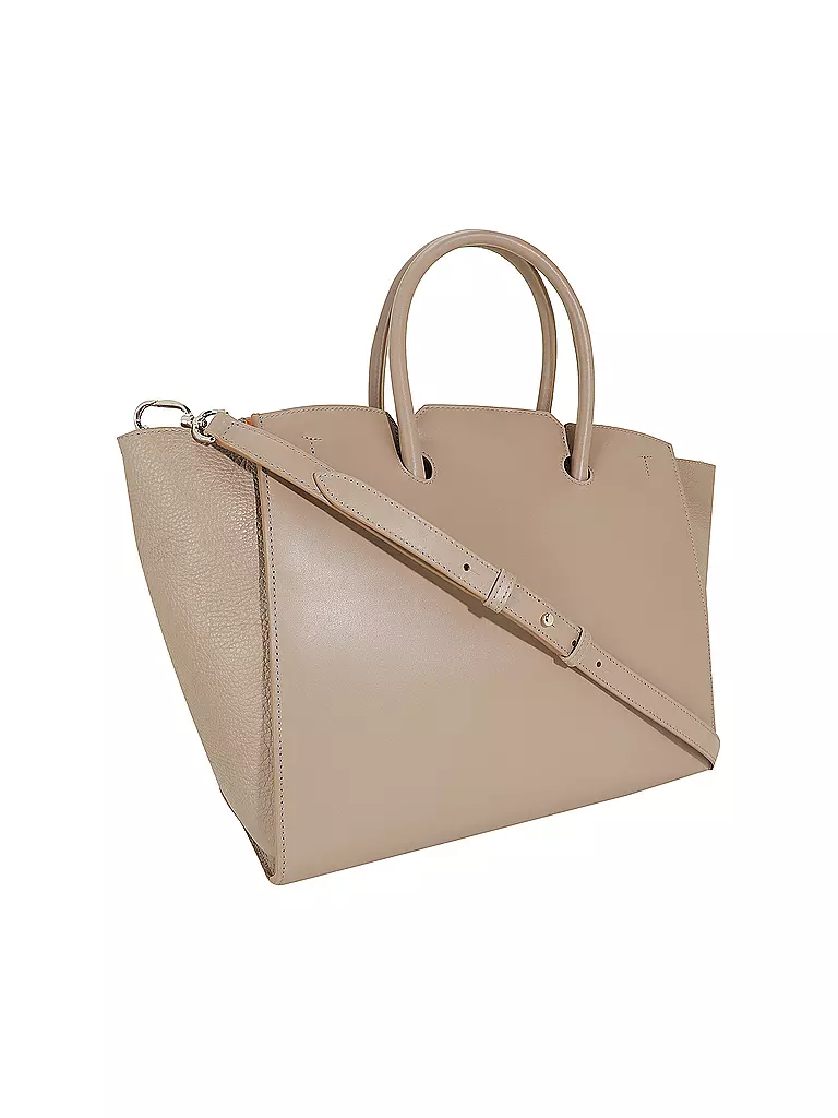 FURLA | Ledertasche - Shopper GENESIS Large  | grau