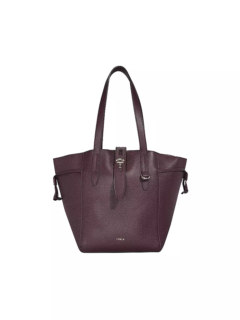FURLA | Ledertasche - Shopper NET Medium  | beere