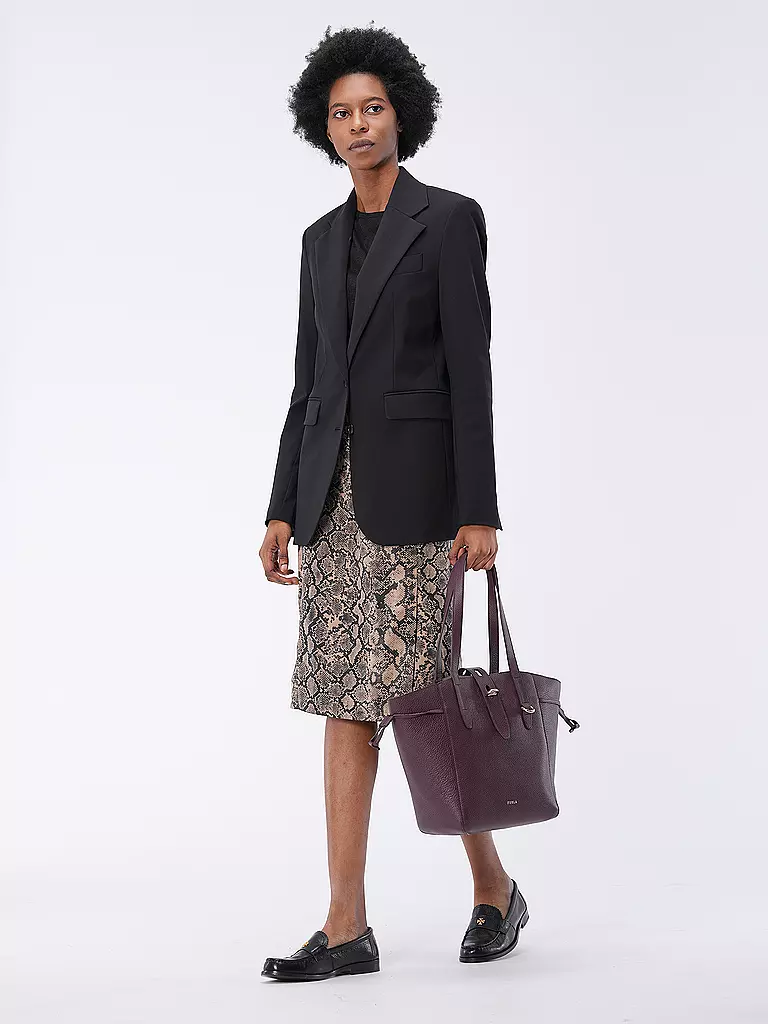 FURLA | Ledertasche - Shopper NET Medium  | beere