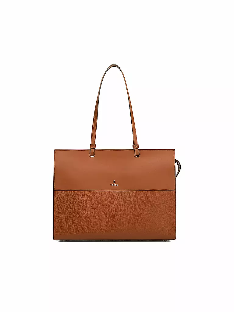 FURLA | Ledertasche - Tote Bag VARSITY | braun