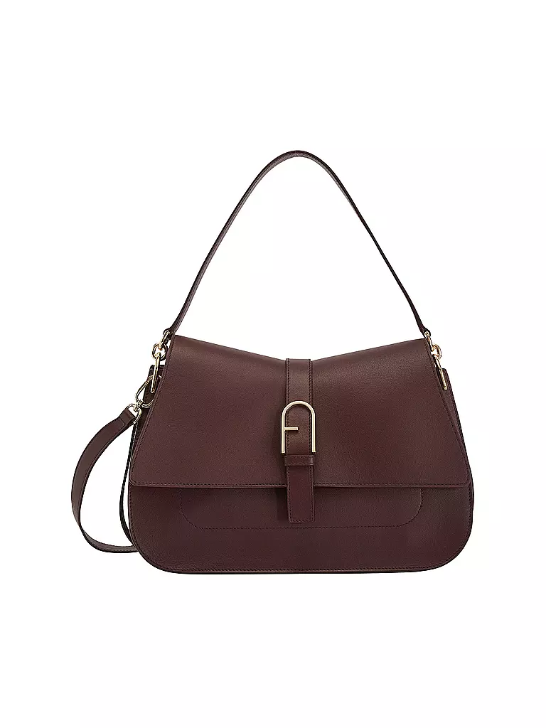 FURLA | Ledertasche - Umhängetasche FLOW Large | beere