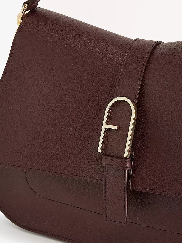 FURLA | Ledertasche - Umhängetasche FLOW Large | beere