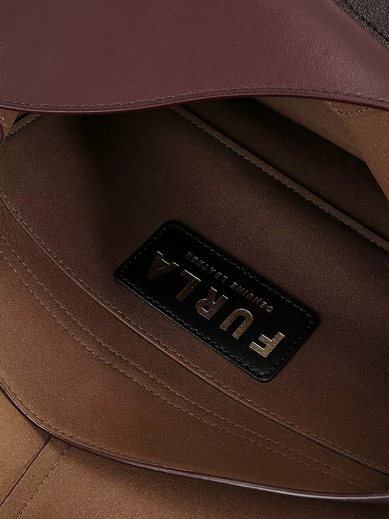 FURLA | Ledertasche - Umhängetasche FLOW Large | beere