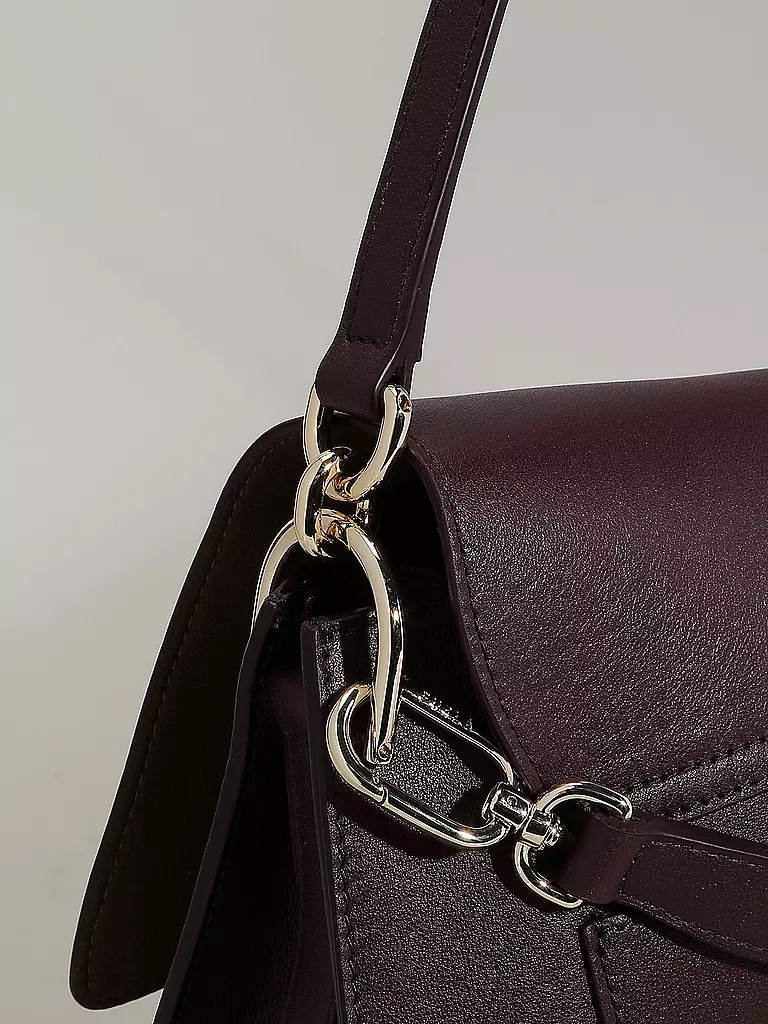 FURLA | Ledertasche - Umhängetasche FLOW Large | beere