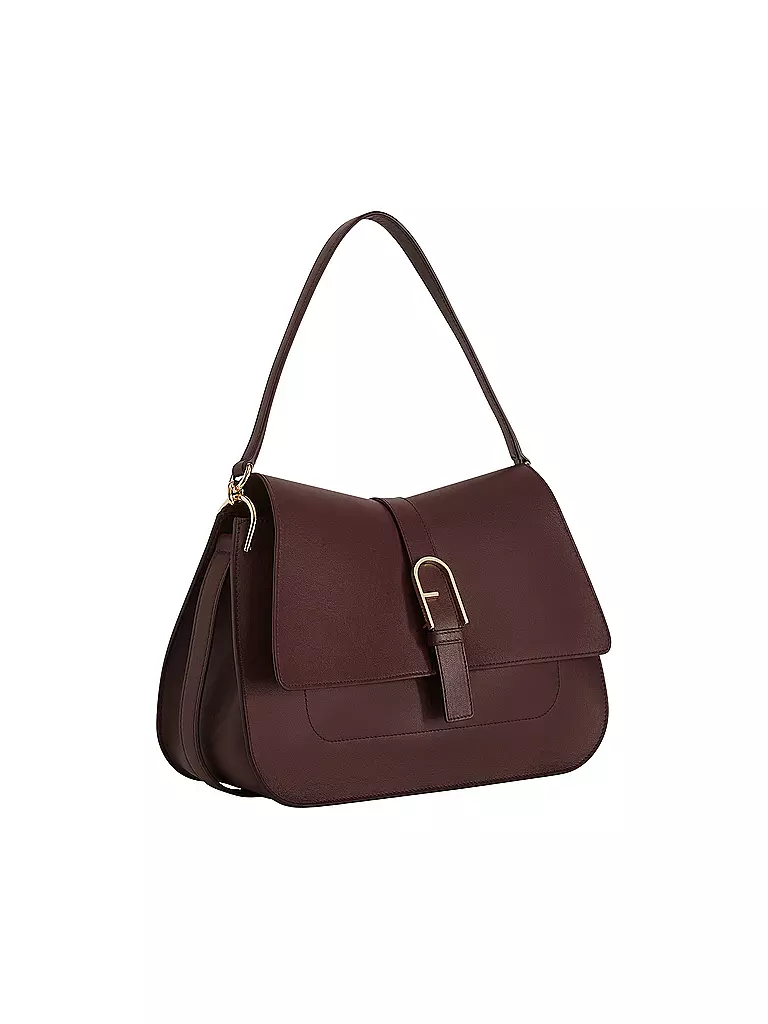 FURLA | Ledertasche - Umhängetasche FLOW Large | beere