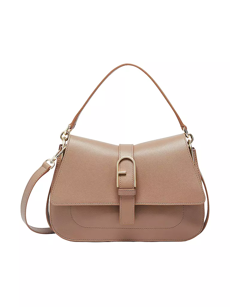 FURLA | Ledertasche - Umhängetasche FLOW Medium | beige