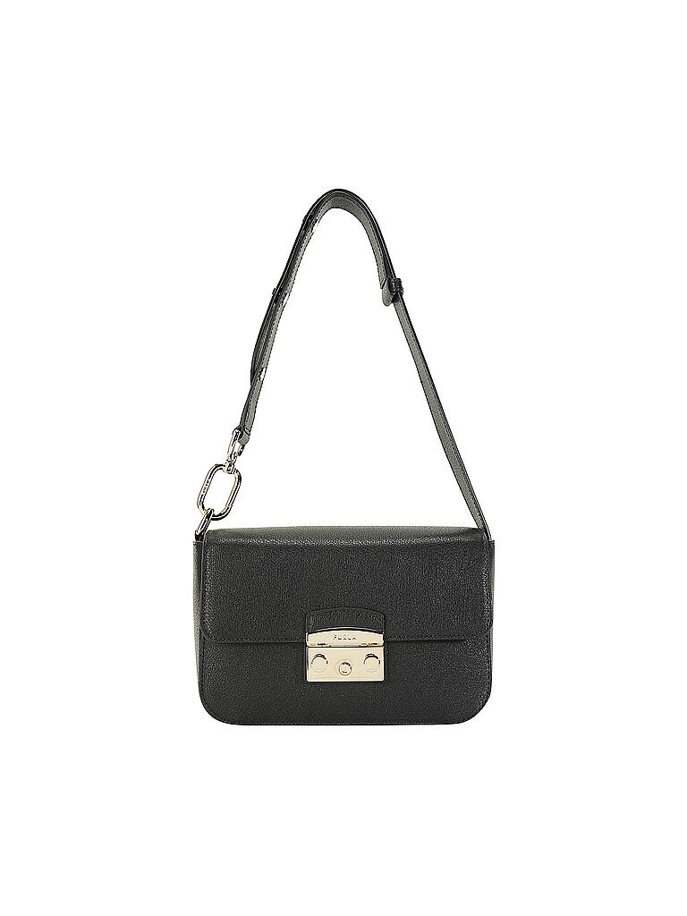 FURLA | Ledertasche - Umhängetasche METROPOLIS Small | schwarz