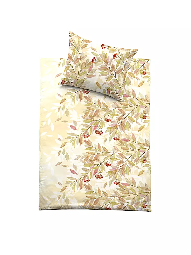 FUSSENEGGER | Premium Satin Bettwäsche 70x90cm/140x200cm Creme | creme