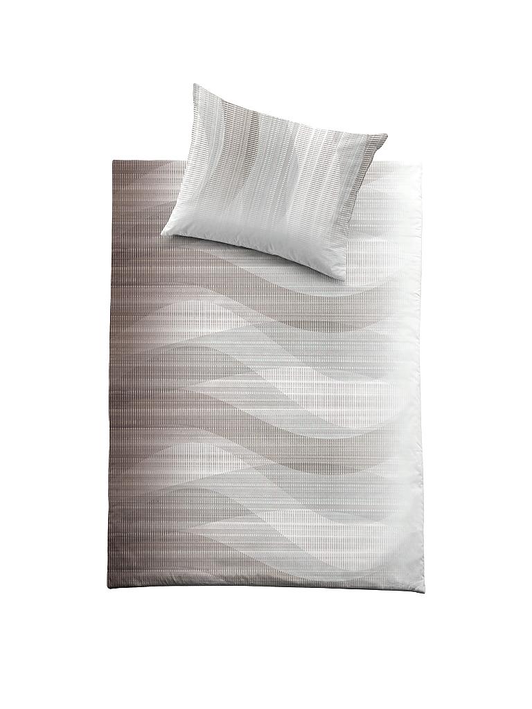 FUSSENEGGER | Satin-Bettwäsche "Premium Satinette" 70x90cm/140x200cm | grau