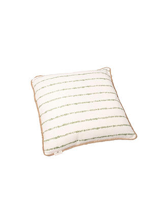 FYNCH HATTON | Kissen gefüllt KARIAMA 40x40cm Leaf Green Stripe 