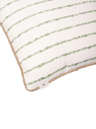 FYNCH HATTON | Kissen gefüllt KARIAMA 40x40cm Leaf Green Stripe 