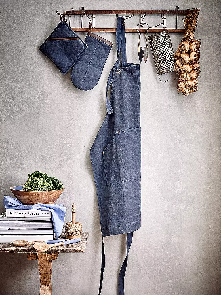 FYNCH HATTON | Grillschürze TAMBA Denim  | dunkelblau